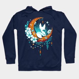 Moonlight Fox - Lunar Polar Fox Hoodie